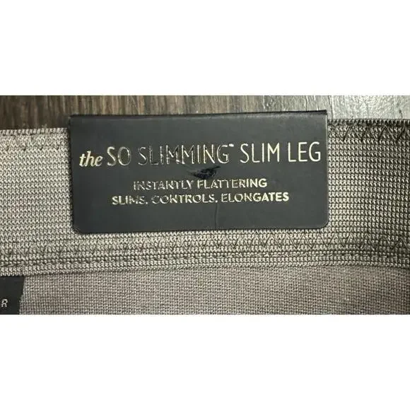 NWT So Slimming Chicos Slim Leg Peyton Womens Stretch Gray Pants‎ Trousers 3R - Picture 4 of 10